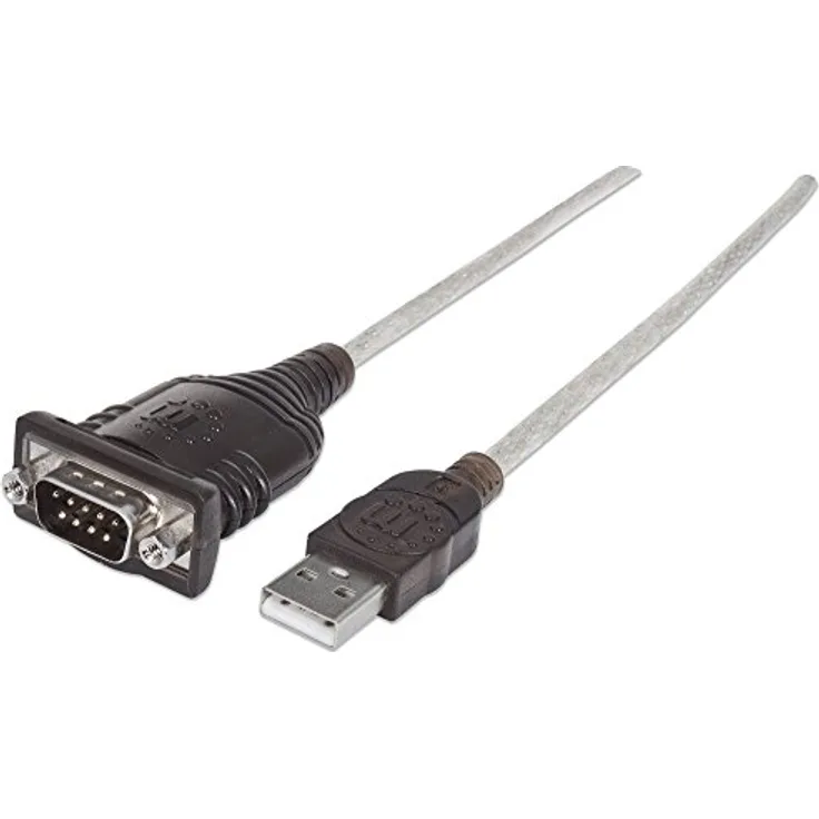 Manhattan USB auf Seriell Konverter (zum Anschluss eines seriellen Geräts an einen USB-Port) Prolific PL-2303RA-Chipsatz 0,45m 205153