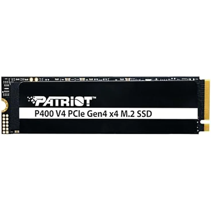 Patriot Memory Patriot P400 V4 500GB interne SSD - NVMe PCIe Gen 4x4 - M.2 2280 - Sequentielles Lesen: bis zu 5.000MB/s und sequentielles Schreiben: bis zu 3.000MB/s - PS5 kompatibel - Solid State Drive - in Schwarz – Bild 1