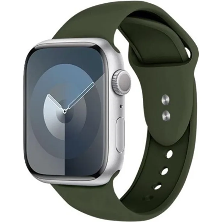 CRONG Liquid Apple Watch Band, Flüssigsilikonarmband für 38/40/41/42 mm, grün, hydrophob und hautfreundlich