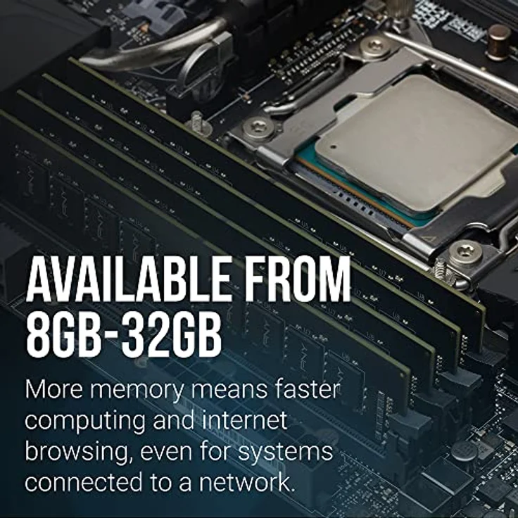 PNY 16GB Performance DDR4 3200MHz CL22 1.2V Desktop Memory (MD16GSD43200-TB) – Bild 4