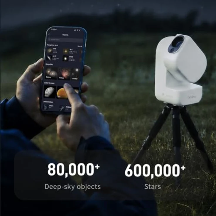ZWO Seestar S50 Pro, Smart-Teleskop mit 4K Auflösung, 128 GB Speicher, App-Steuerung, Akkulaufzeit bis zu 9 h – Bild 6
