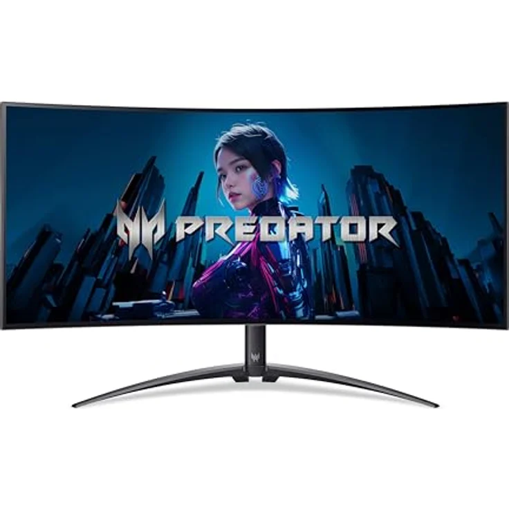 Acer Predator X34X Gaming Monitor 34 Zoll (86 cm Bildschirm) UWQHD, OLED, 240Hz, 0.01ms(PRT)/0.03ms(GTG), FreeSync Premium Pro, Curved, höhenverstellbar, Type-C 90W, USB HUB – Bild 2