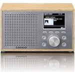 Lenco DAR-017 DAB+ Radio – kompaktes DAB+ Radio mit Bluetooth 5.0 - Senderspeicher - FM Empfänger - 2 Weckzeiten - 3 Watt RMS - 3,5mm AUX - Holz