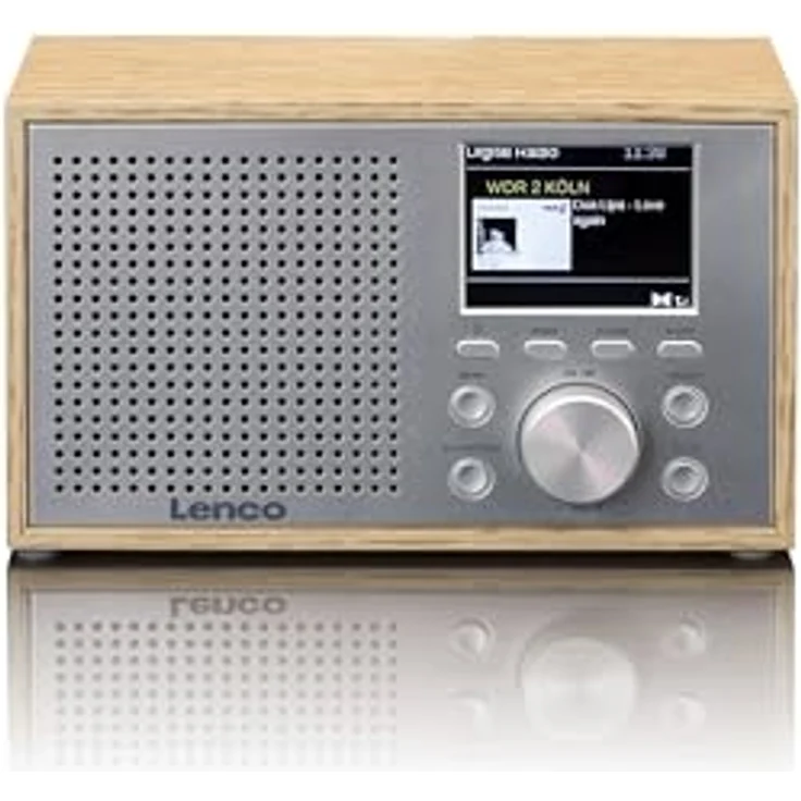 Lenco DAR-017 DAB+ Radio – kompaktes DAB+ Radio mit Bluetooth 5.0 - Senderspeicher - FM Empfänger - 2 Weckzeiten - 3 Watt RMS - 3,5mm AUX - Holz – Bild 1