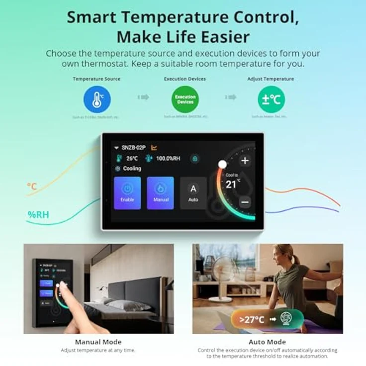 Sonoff NSPanel Pro 120, Smart Control Panel mit Matter, WiFi/Bluetooth/ZigBee, weiß, Smart Home Hub – Bild 7