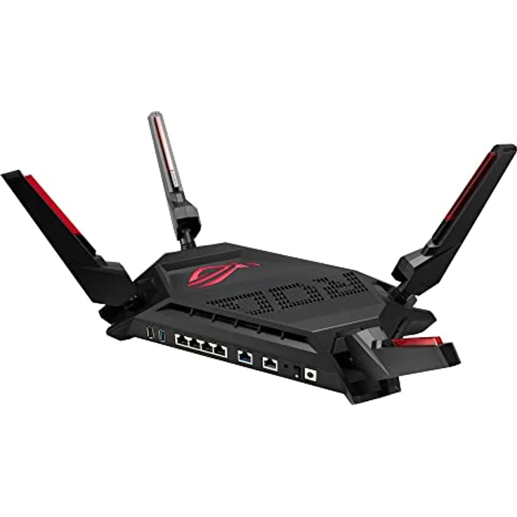 ASUS ROG Rapture GT-AX6000 Dual-Band WiFi 6 Gaming-Router, Dual 2.5G Ports, dreistufige Spielbeschleunigung, mobiler Spielmodus, Aura RGB, abonnementfreie Netzwerksicherheit – Bild 4