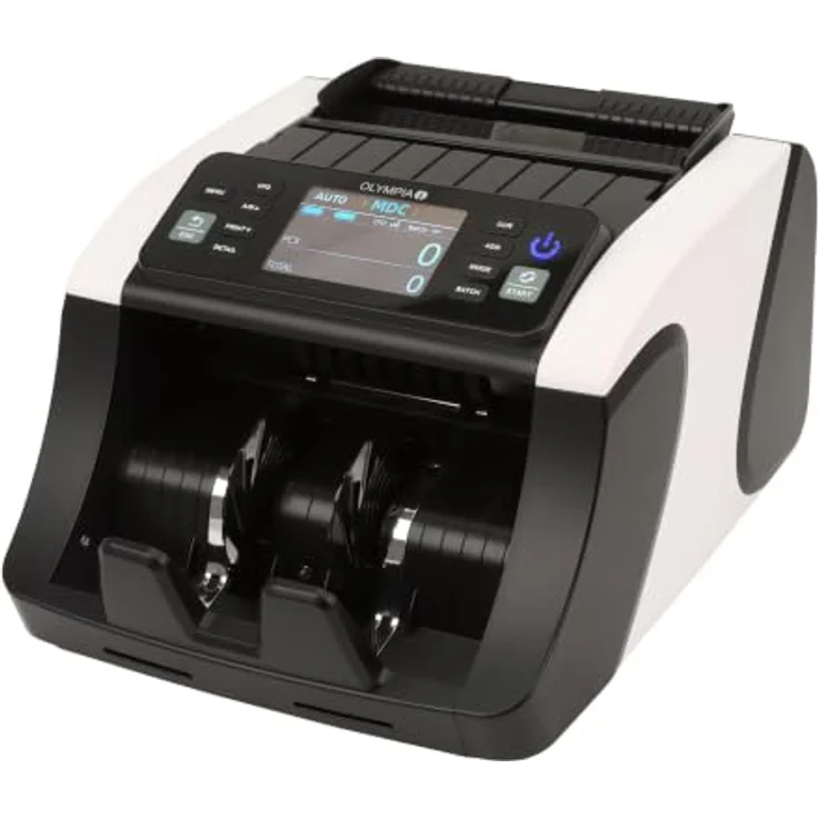 OLYMPIA Banknotenzähler NC 570 Plus, 1 St., 1.000 Banknoten pro Minute, Echtheitsprüfung, blaues LED-Display – Bild 1