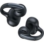 Baseus Bowie MC1 Open Ear Kopfhörer, Ohrclip mit Bluetooth 5.4, IP57 Wasser- und Staubdicht, 40H Akkulaufzeit, Geräuschunterdrückung, Interstellar Schwarz