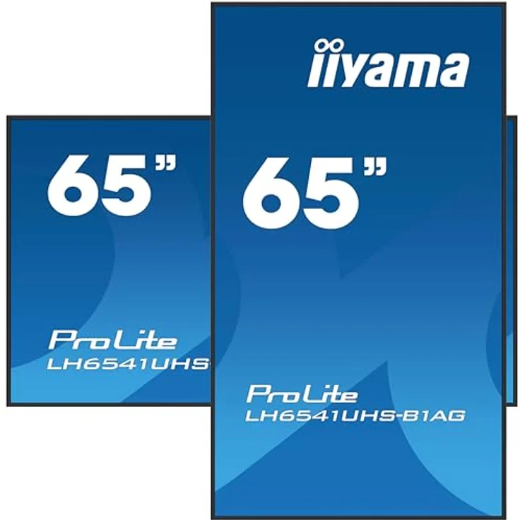 iiyama Prolite LH6541UHS-B1AG 164cm 64.5" Digital Signage Display VA LED Panel 4K UHD HDMI RS-232c RJ45 USB2.0 Mediaplayer 24/7 schwarz – Bild 5