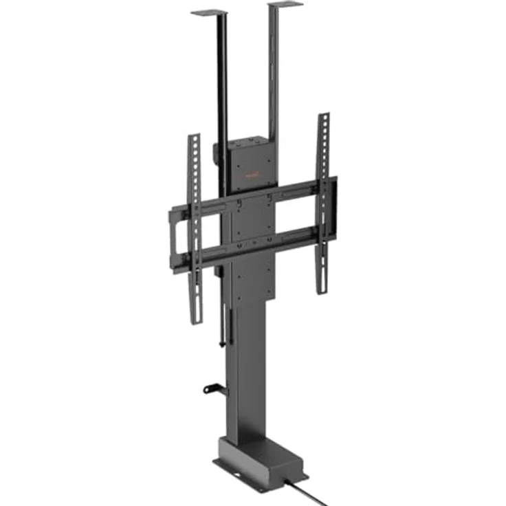 myWall TV-Lift HP 66-1, elektrisch verstellbar für 32-48 Zoll Fernseher bis 60 kg, Schwarz, Hubhöhe 66,5-133,5 cm mit Antikollisionsfunktion – Bild 1