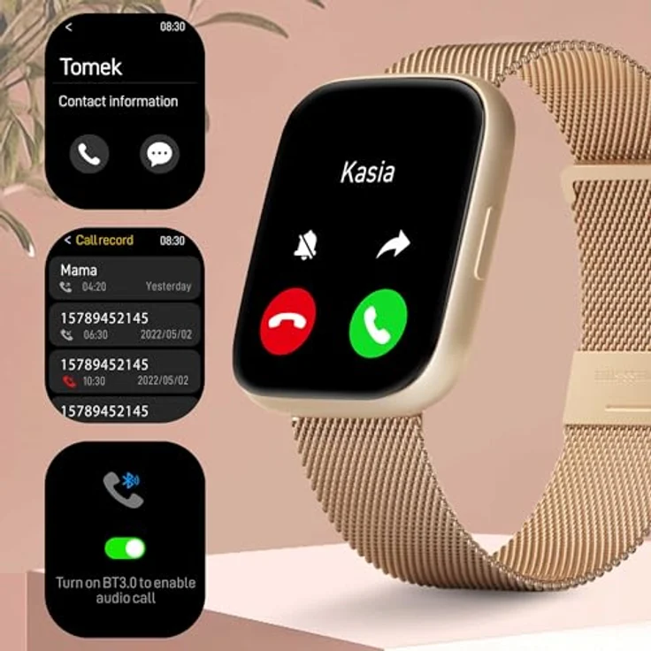FOREVER Smartwatch SW-330 ForeVigo 4 Rose Gold, AMOLED Bildschirm, leistungsstarker Akku – Bild 2