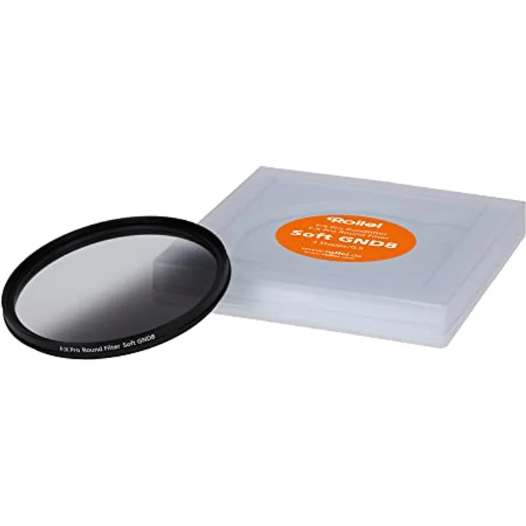Rollei F:X Pro Grauverlaufs-Rundfilter Soft GND 8 Schraub-Filter mit drehbarem Ring zur Einstellung des Verlaufs entlang der Drehachse Ideal für die Landschafts- und Architektur-Fotografie (77 mm) – Bild 2