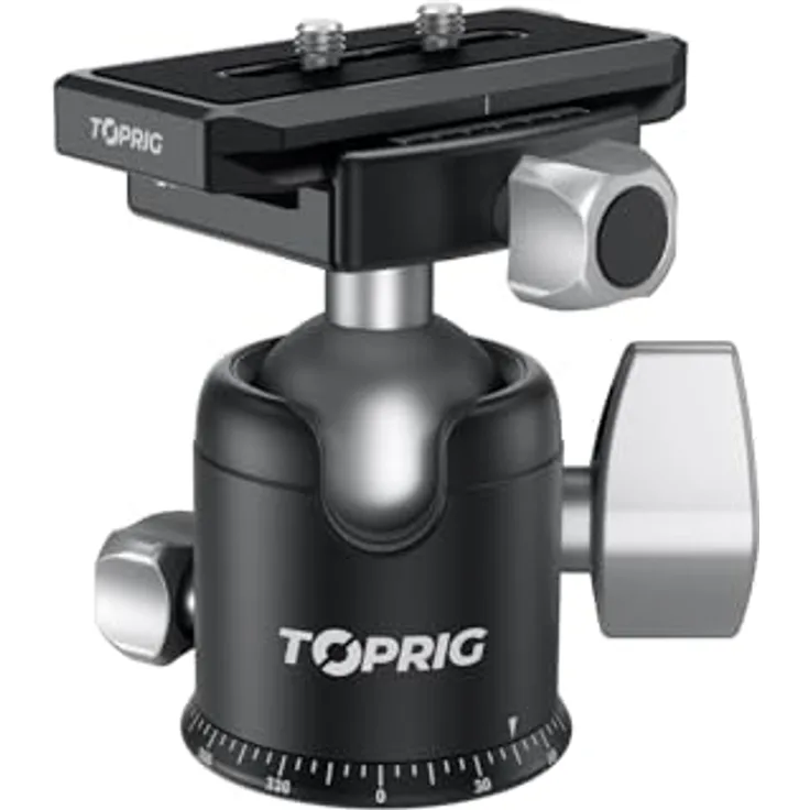 Accsoon Toprig Ball Head Stativhalterung, vielseitig einsetzbar für DSLR-Kameras und Camcorder