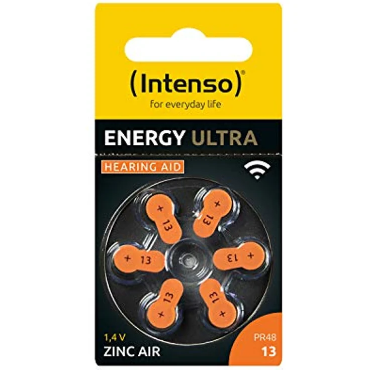 Intenso Energy Ultra Hörgeräte Batterie PR 48-13 6er Blister – Bild 2