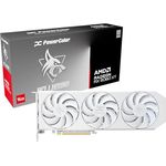 PowerColor Hellhound Spectral White AMD Radeon RX 9060 XT, 16GB GDDR6 Grafikkarte mit HDMI 2.1b und DisplayPort 2.1a