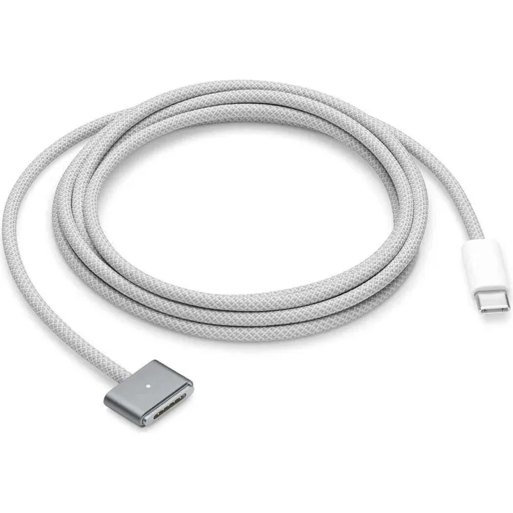 Apple Originales USB-C-auf-MagSafe 3-Kabel, 2 Meter, magnetische Verbindung, LED-Anzeige, grau