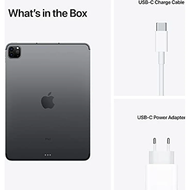 Apple iPad Pro (2021) Quad-HD-Auflösung 11 Zoll, 5G-Tablet, Apple M1 Chip, 1000 GB Speicher, iPadOS, Space Grey (MHWC3FD/A) – Bild 6