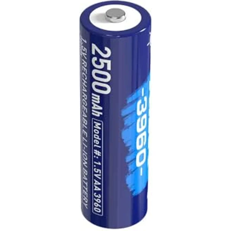 XTAR 4 x Wiederaufladbare Li-Ionen-Akkus AA 2500 mAh 3960, 1,5 V, hohe Energiedichte – Bild 4