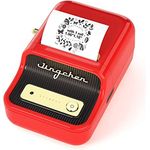 NIIMBOT B21 Bluetooth Etikettendrucker, Beschriftungsgerät Selbstklebend Kompatibel Mit IOS Android, Tragbares Etikettiergerät für Zuhause und Büro Schule und Kleine Unternehmen(Rot)
