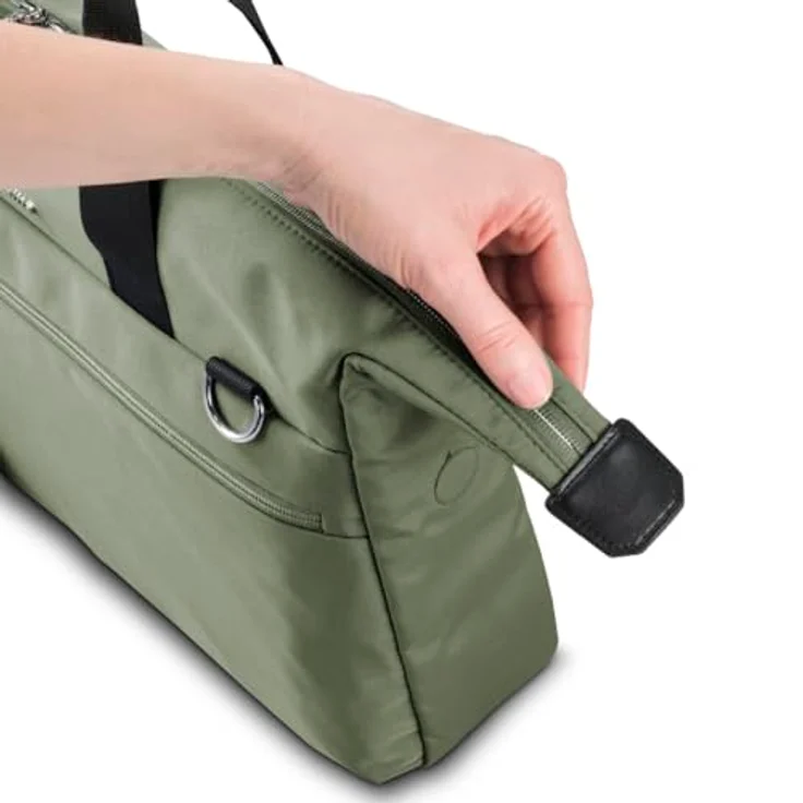 Hama Laptoptasche „Ultimate“ grün, für Laptops 40-41 cm, 15,6-16,2“, gepolstert, wasserabweisend, mit Tabletfach 11“, viele Fächer, Schultergurt, Trolleyschlaufe – Bild 3