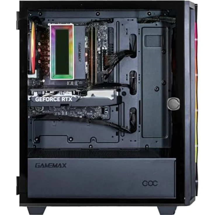 GameMax Diamond BK 7795, Gaming-PC mit AMD Ryzen 5 5500, 16 GB RAM, 1 TB SSD, NVIDIA GeForce RTX 5050, Schwarz – Bild 3