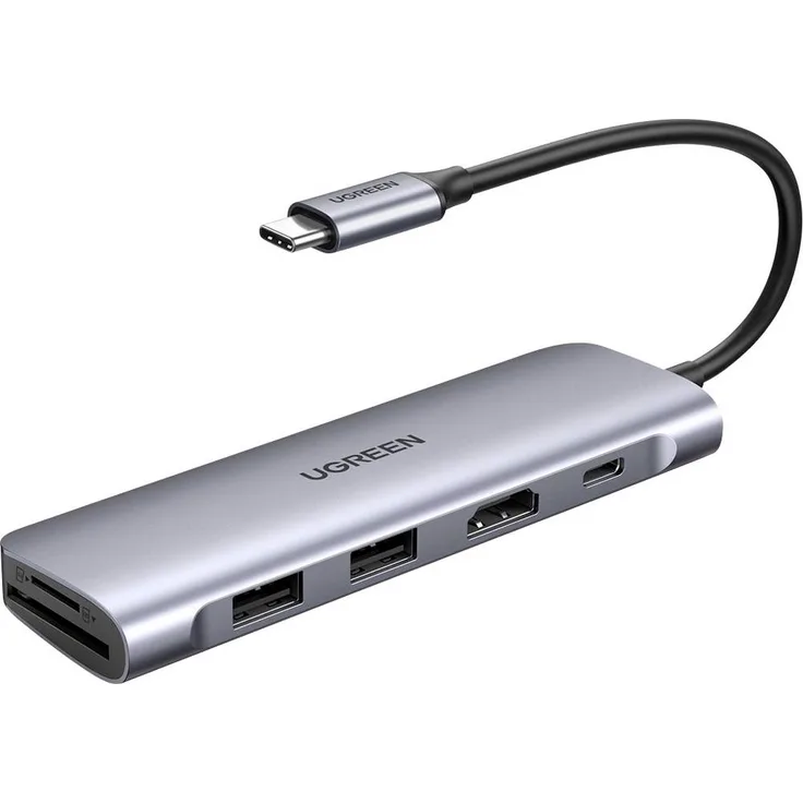 UGREEN USB-C® Dockingstation Revodok, 4K HDMI, 5Gbps Datenübertragung, SD/TF-Kartenadapter, universell geeignet