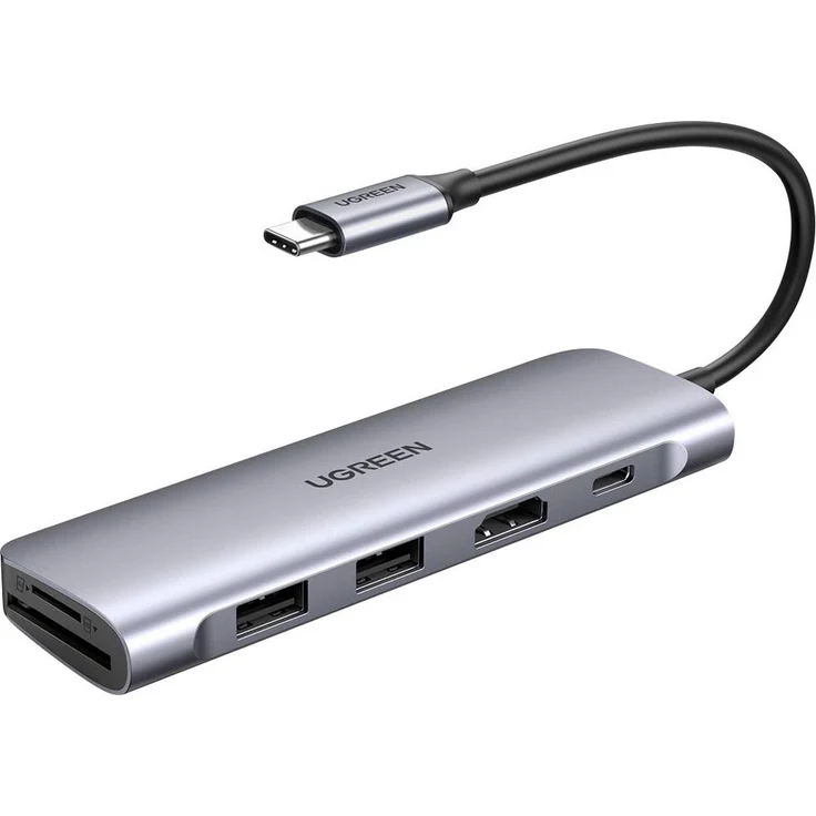 UGREEN USB-C® Dockingstation Revodok, 4K HDMI, 5Gbps Datenübertragung, SD/TF-Kartenadapter, universell geeignet