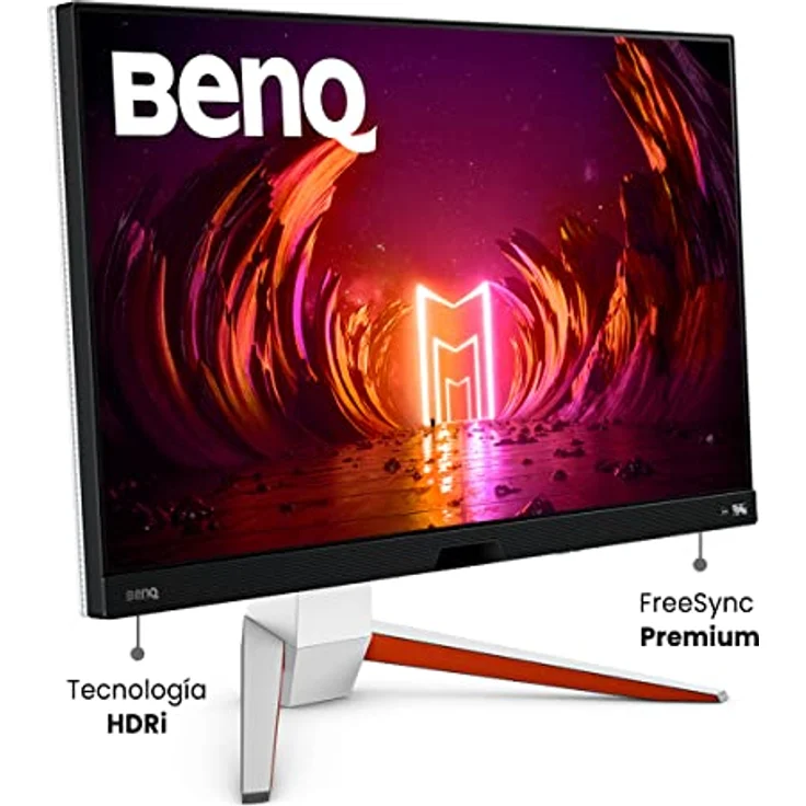 BenQ MOBIUZ EX2710U 4K Gaming Monitor (27 Zoll, IPS, 144 Hz, 1ms, HDR 600, HDMI 2.1, 48 Gbps volle Bandbreite, VRR kompatibel für PS5, Fernbedienung), Weiß – Bild 3