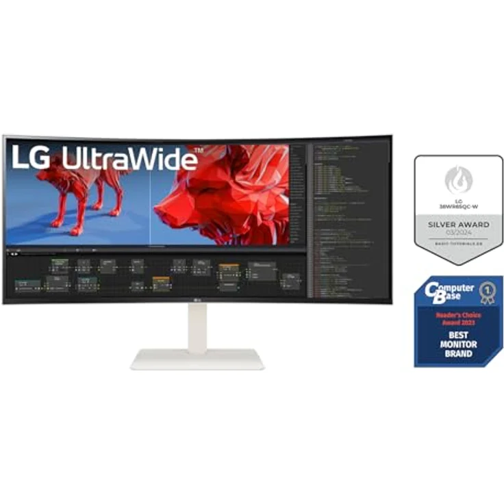 LG 38WR85QC-W 96.5cm (38") IPS UltraWide QHD Curved Monitor 24:10 HDMI/DP/USB-C – Bild 3