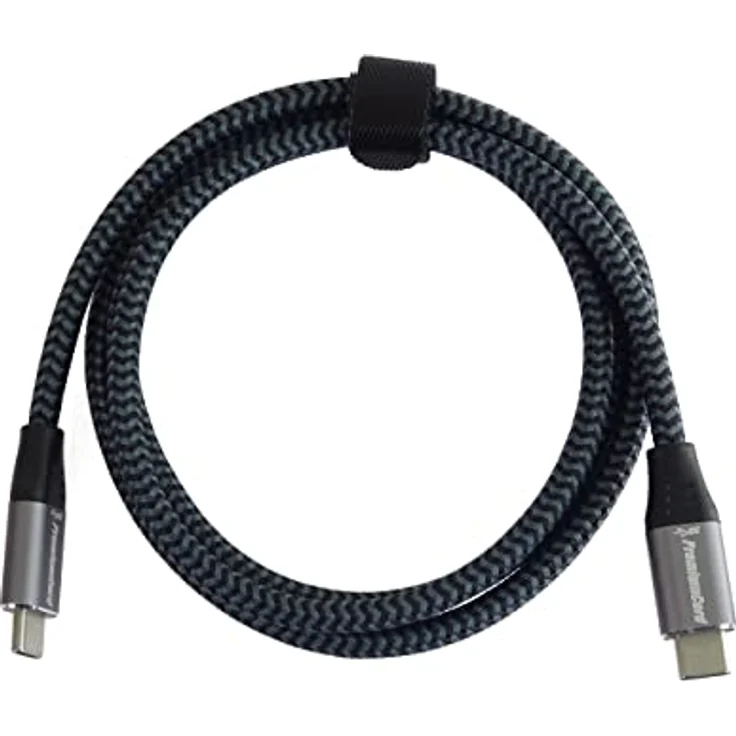 PremiumCord USB-C 3.2 Gen 1 Verbindungskabel, Datenkabel SuperSpeed bis zu 5Gbit/s, Ladenkabel bis zu 2A, USB 3.2 Generation 1 Typ C Stecker, Länge 0,5m Grau – Bild 5