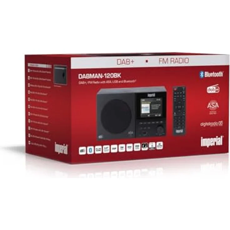 Imperial DABMAN-120BK, DAB+/FM-Radio mit Bluetooth, Fernbedienung und 9 cm TFT-Farbdisplay, Schwarz – Bild 10