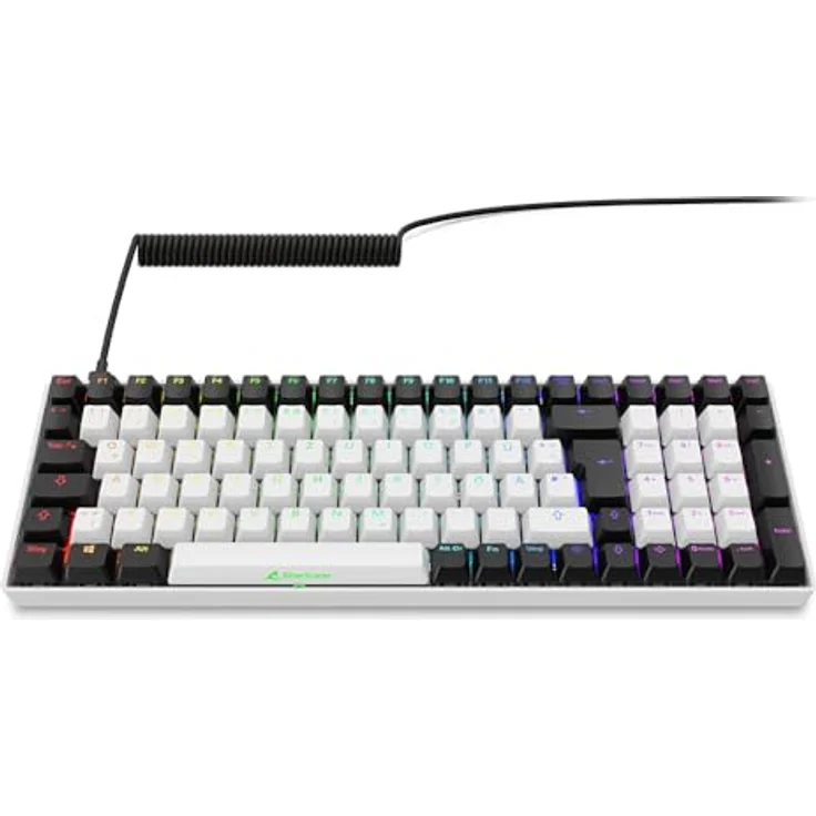 Sharkoon SGK50 S2 Weiß, RGB, Gateron Gelb, Gaming-Tastatur mit individuell wählbaren Gateron-Schaltern – Bild 4