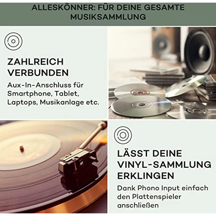 CD708 HiFi-Stereo-Verstärker AUX schwarz 600W Silber – Bild 5