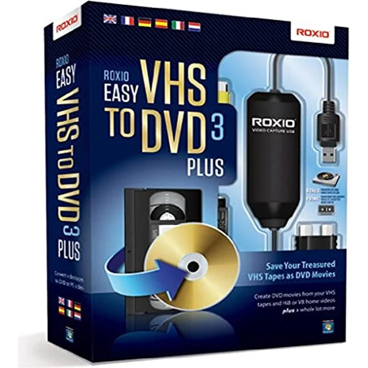 Roxio Easy VHS to DVD 3 Plus Videoschnittsoftware für Apple iPad/iPod Touch/iPhone und Android – Bild 1
