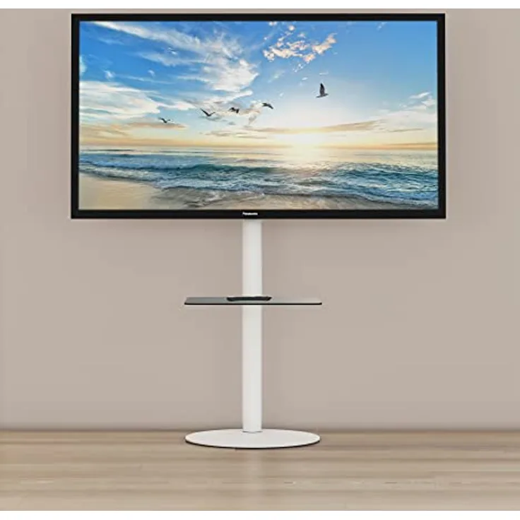 VCM Design Premium TV Standfuß Rack Fernseh Cirla ZW Weiß