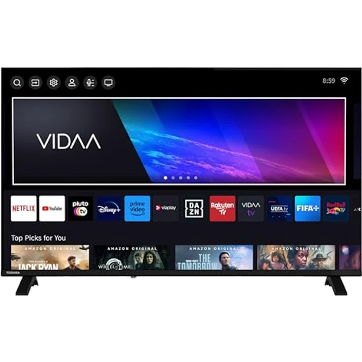 Toshiba 43QV1563DDW, 43 Zoll QLED Smart TV VIDAA, 4K UHD mit Dolby Vision HDR, Triple-Tuner, Bluetooth & Streaming Apps – Bild 2