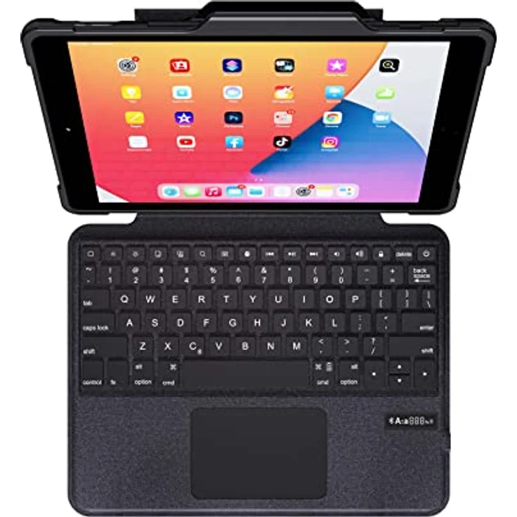 DEQSTER Rugged Touch Keyboard Folio für iPad 10.2" (7./8./9. Generation) - Tastatur Hülle – Bild 4