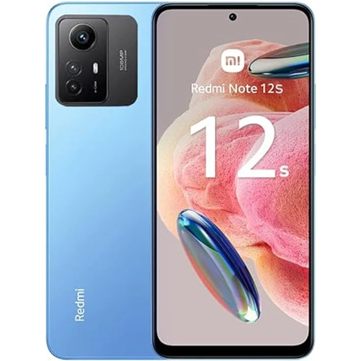 Xiaomi Redmi Note 12s 256GB Handy, hellblau, Ice Blue, Android 13, Dual SIM – Bild 1