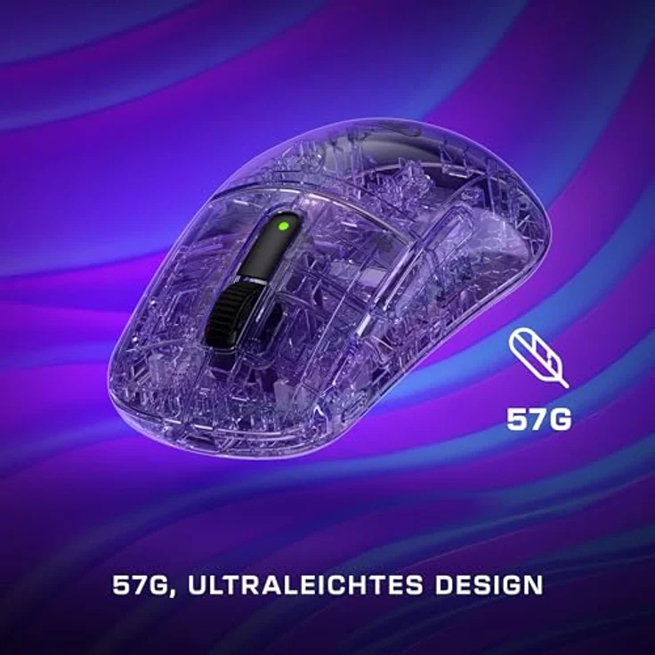 Turtle Beach BURST II PRO, Kabellose E-Sport-Gaming-Maus mit 8.000 Hz Abtastrate, Owl-Eye Sensor 30.000 DPI, Titan Optical Switches, Schwarz – Bild 6