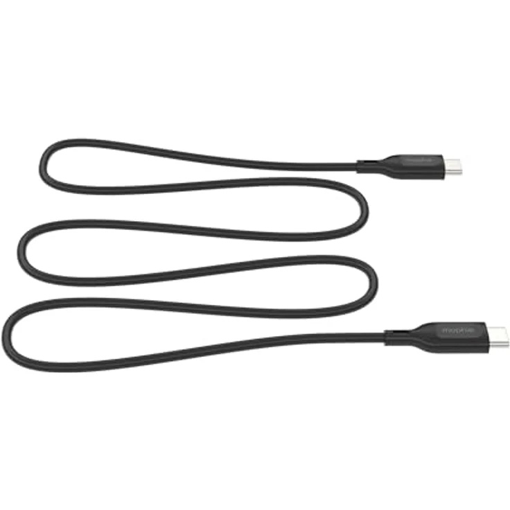 ZAGG mophie Essentials USB-C auf USB-C Schnellladekabel, 60W Leistung, 1m, langlebig, strapazierfähig, schwarz – Bild 2