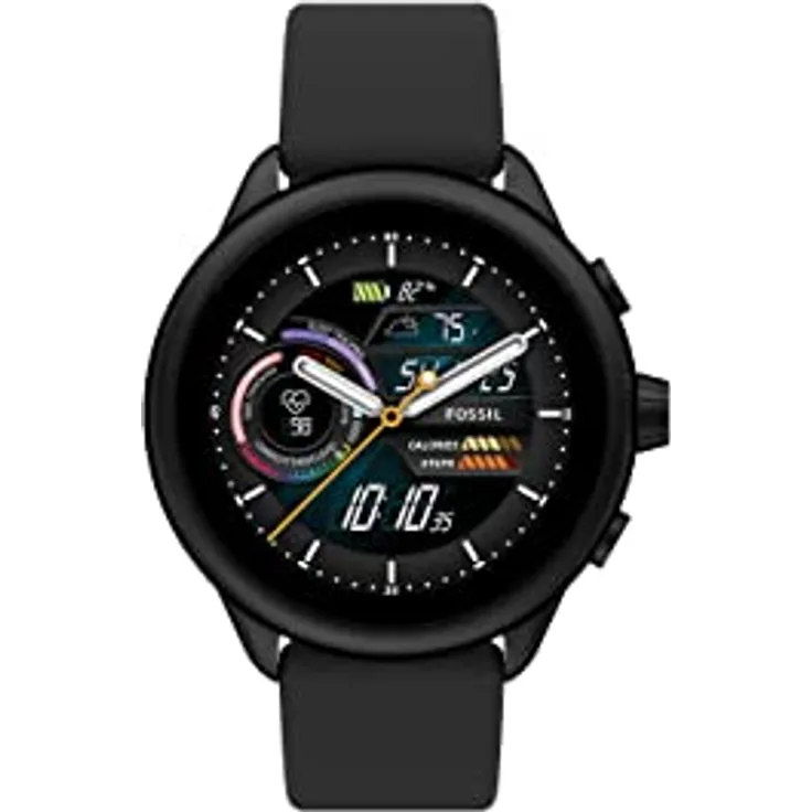Fossil Smartwatch Gen 6, Wellness Edition, Unisex, Edelstahl, mit Herzfrequenz-, Aktivitäts- und Schlaftracking mit detaillierten Wellness-Statistiken. FTW4069