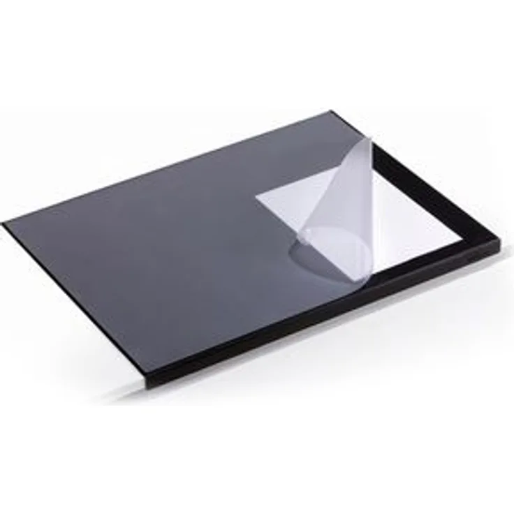 Durable Schreibunterlage 729301, schwarz, Kunststoff, blanko, mit Kantenschutz, 50 x 65cm