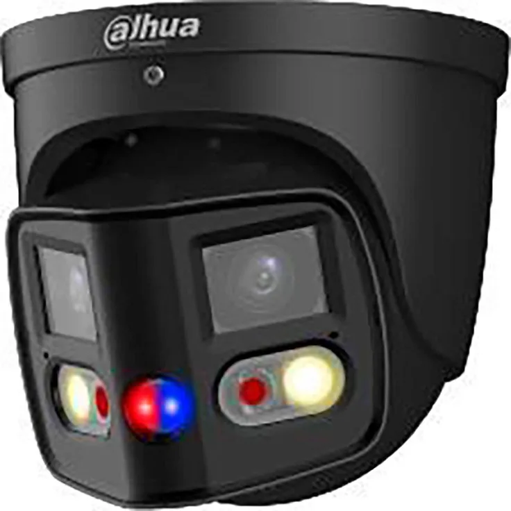 Dahua TiOC Duo IPC-PDW3849-A180-E2-AS-PV-0280B, 8MP Überwachungskamera mit 180° Doppelobjektiv, Schwarz