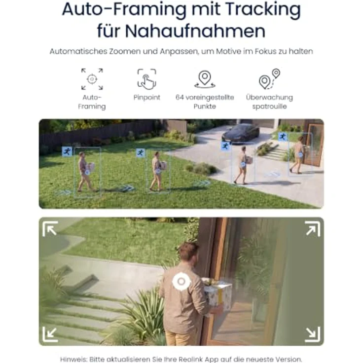 Reolink OMVI 3i, WiFi WLAN Kamera Outdoor mit 10MP+8MP Dreifachobjektiv, 24/7-Aufzeichnung, dualband Wi-Fi 6, IP66 wetterfest – Bild 4