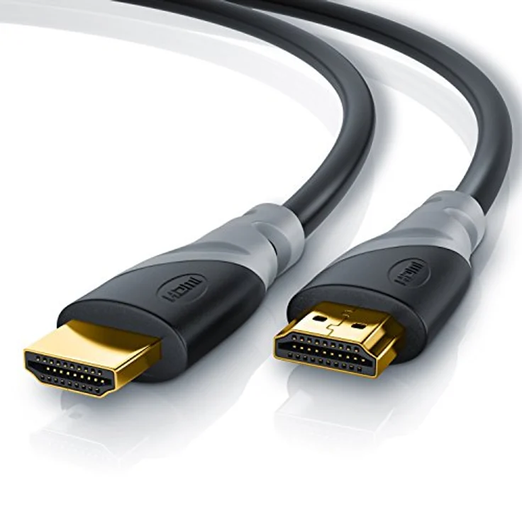 CSL - 8k / 4k HDMI Kabel 2.1/2.0-4m - 8K @ 60Hz - 4K @ 120Hz - 48 Gbit/s - 3D - Ultra High Speed mit Ethernet - TV Blu-ray PS5 Xbox Series X Switch - schwarz - 4 Meter – Bild 1