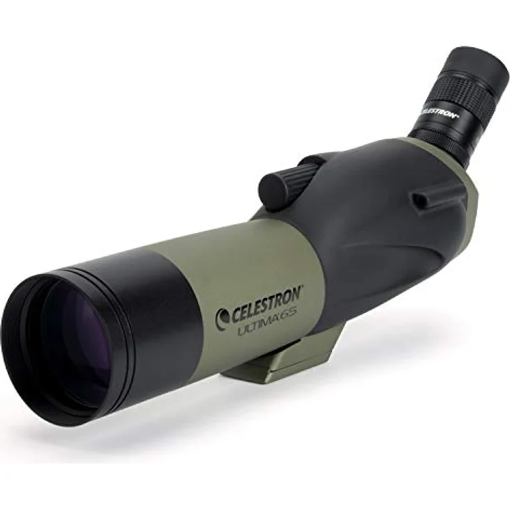 Celestron Ultima 65, Refraktor-Teleskop für Naturbeobachtungen, 55x Vergrößerung, wasserfest, leicht mit 1,05 kg – Bild 1