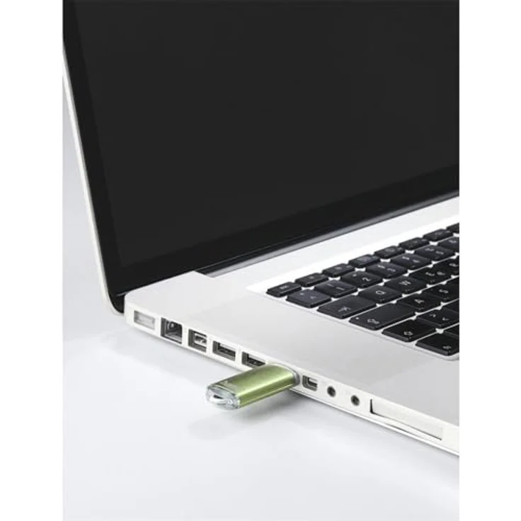 Hama 64GB USB-Stick USB 2.0 Datenstick (10 MB-s Datentransfer, USB-Stick mit Öse zur Befestigung am Schlüsselring, Speicherstick, Memory Stick mit Verschlusskappe, geeignet für Windows-MacBook) grün – Bild 5