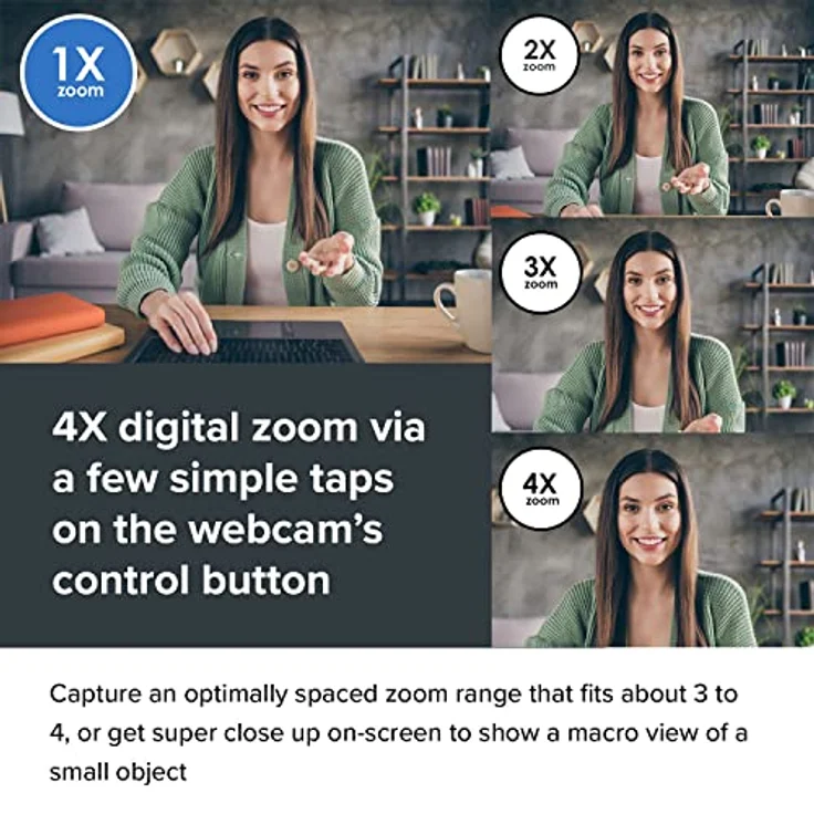 CREATIVE Live! Cam Sync V3 2K-QHD-USB-Webcam mit 4-fachem Digitalzoom und Mikrofonen, 1080p HD, bis zu 95° Sichtfeld, Objektivabdeckung, für PC Mac – Bild 3