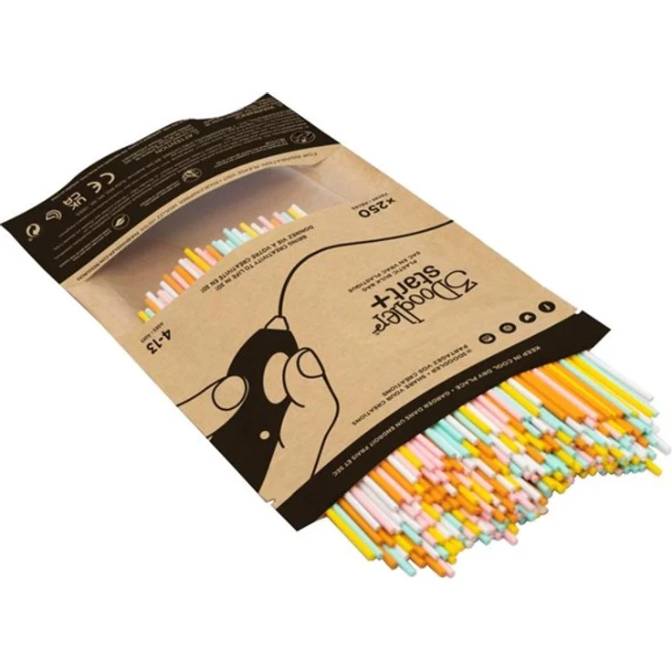 3Doodler Start+ Eco Filament - 250 Strands im Fire and Ice Mixed Bag, ungiftig und biologisch abbaubar