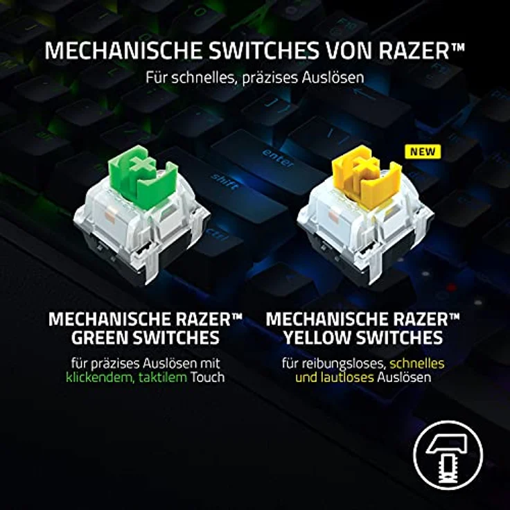 Razer BlackWidow V3 Tastatur USB QWERTY US Englisch Schwarz (RZ03-03540100-R3M1) – Bild 4